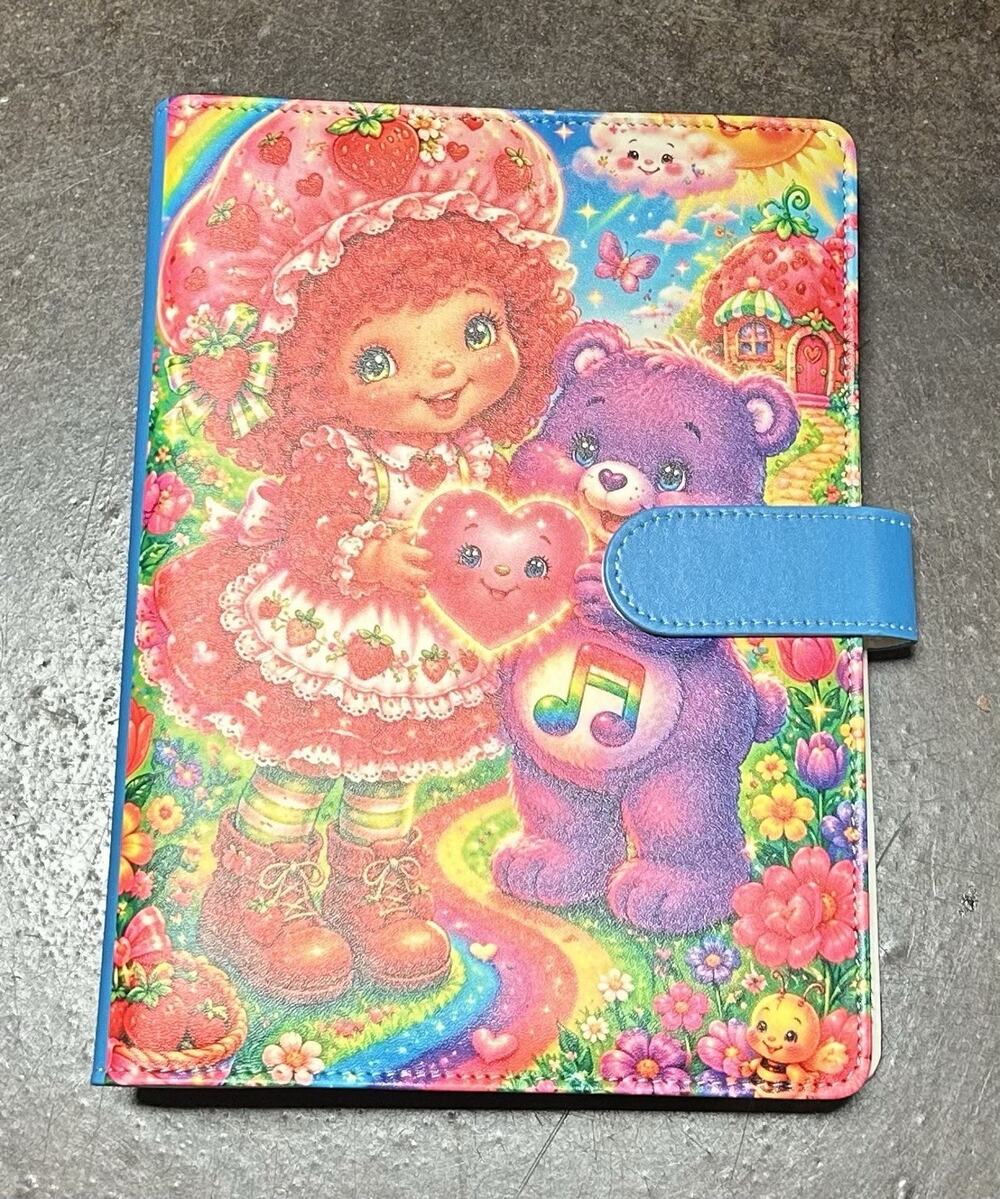 Care Bear Strawberry Shortcake Friends A5 Binder w/ matching paper